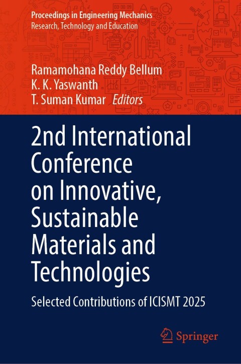 Cover image for book 2nd International Conference on Innovative, Sustainable Materials and Technologies