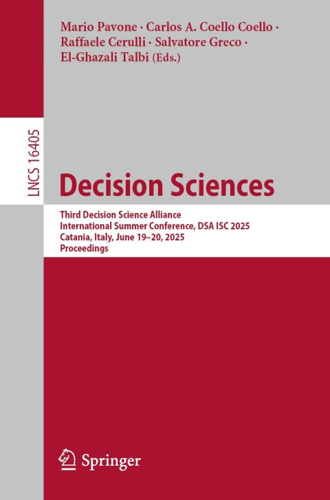 Cover image for book Decision Sciences