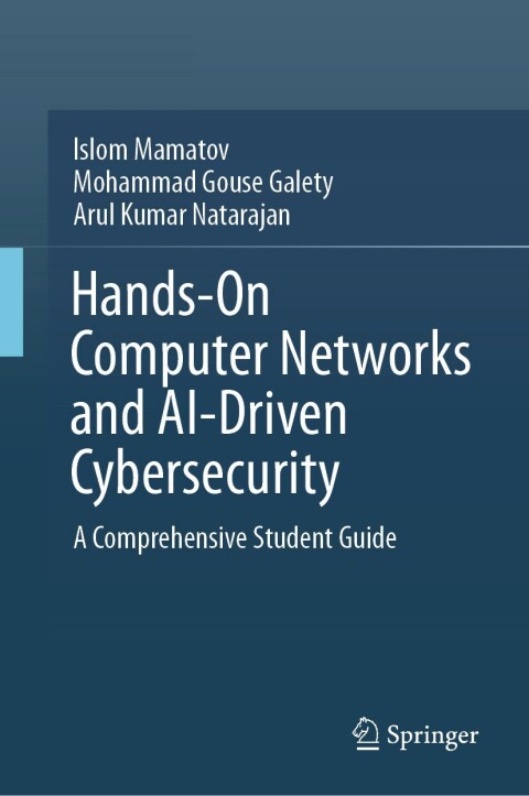 Cover image for book Hands-On Computer Networks and AI-Driven Cybersecurity