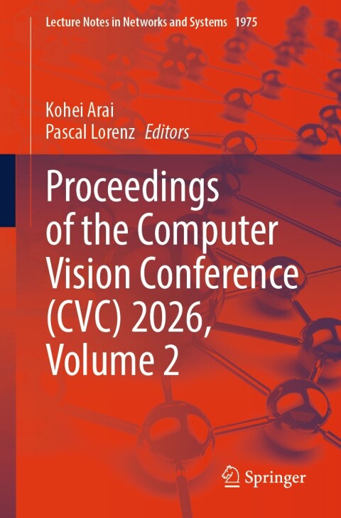 Cover image for book Proceedings of the Computer Vision Conference (CVC) 2026, Volume 2