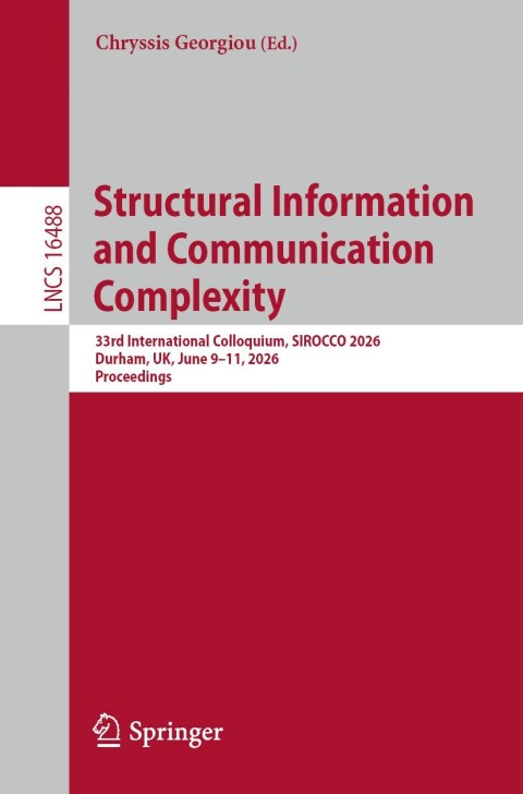 Cover image for book Structural Information and Communication Complexity