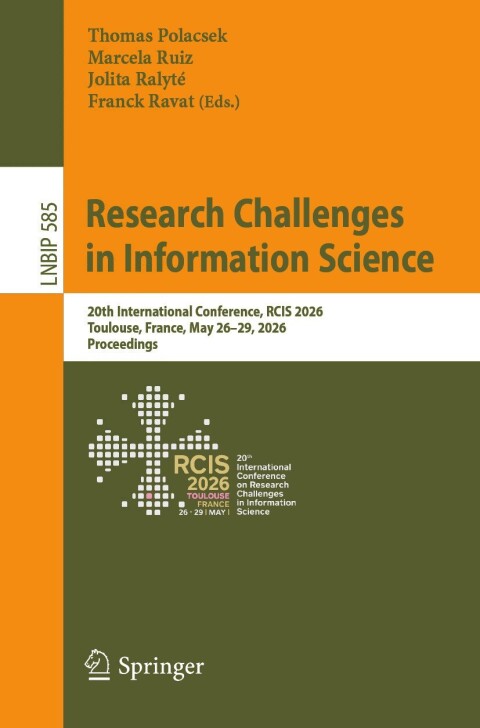 Cover image for book Research Challenges in Information Science