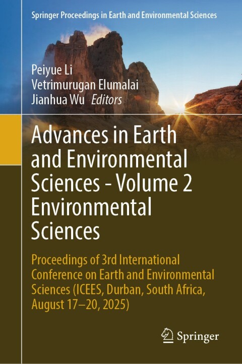 Cover image for book Advances in Earth and Environmental Sciences - Volume 2 Environmental Sciences
