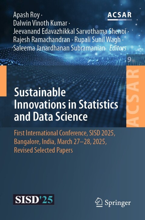 Cover image for book Sustainable Innovations in Statistics and Data Science