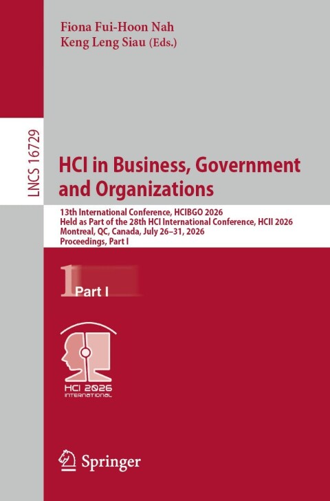 Cover image for book HCI in Business, Government and Organizations