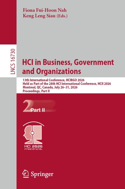 Cover image for book HCI in Business, Government and Organizations