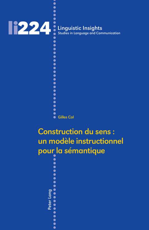 Cover image for book Construction du sens : un modèle instructionnel pour la sémantique