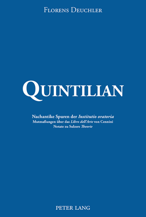 Cover image for book Quintilian
