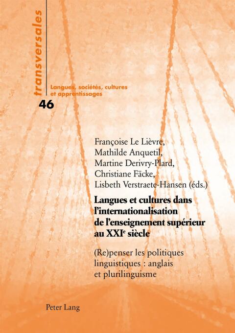 Cover image for book Langues et cultures dans l'internationalisation de l'enseignement supérieur au XXIe siècle