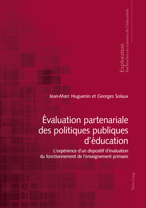 Cover image for book Évaluation partenariale des politiques publiques déducation