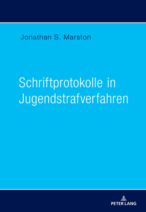 Cover image for book Schriftprotokolle in Jugendstrafverfahren