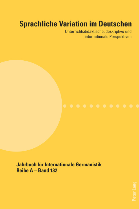 Cover image for book Sprachliche Variation im Deutschen