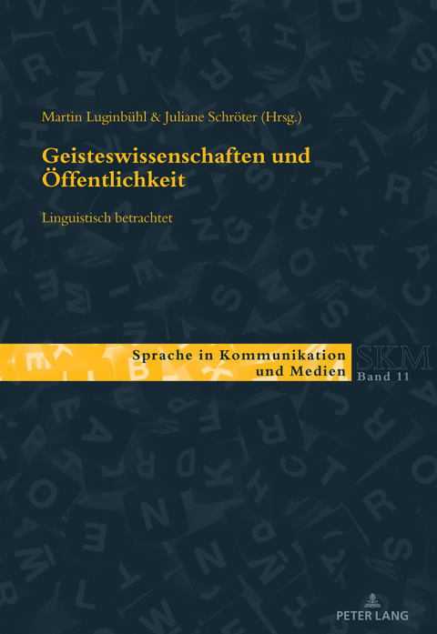 Cover image for book Geisteswissenschaften und Öffentlichkeit  linguistisch betrachtet