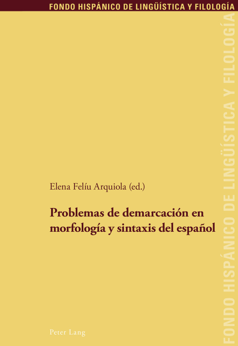 Cover image for book Problemas de demarcación en morfología y sintaxis del español