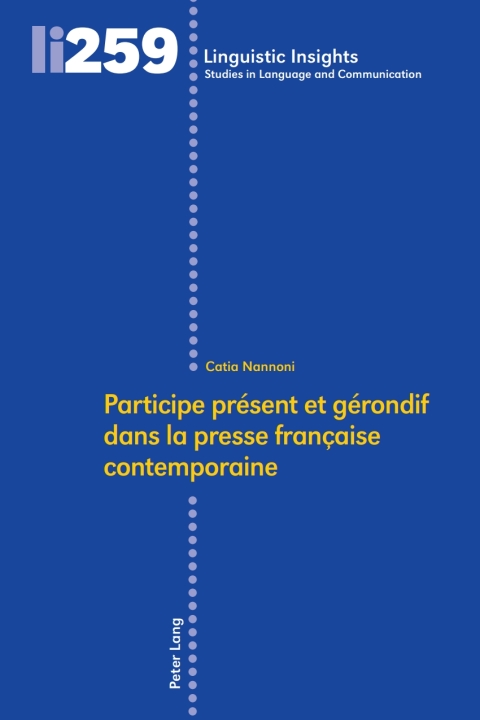 Cover image for book Participe présent et gérondif dans la presse française contemporaine