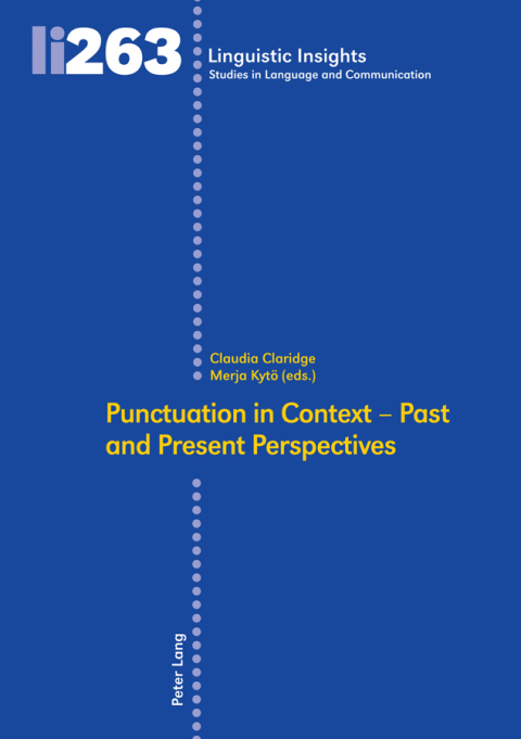 Cover image for book Punctuation in Context  Past and Present Perspectives