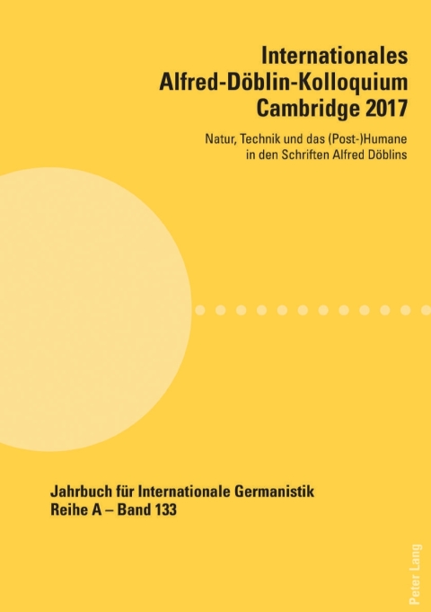 Cover image for book Internationales Alfred-Döblin-Kolloquium Cambridge 2017