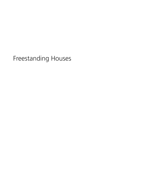 Cover image for book Freestanding Houses