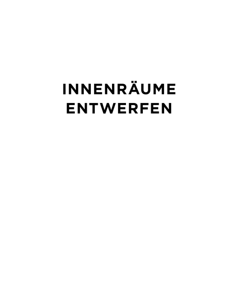 Cover image for book Innenräume entwerfen