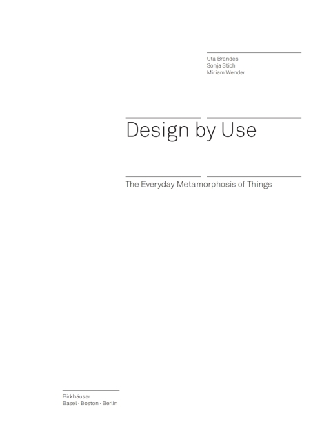 Cover image for book Design by Use