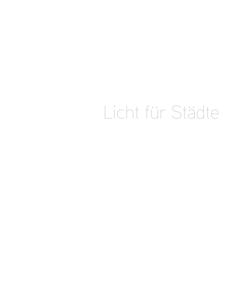 Cover image for book Licht für Städte