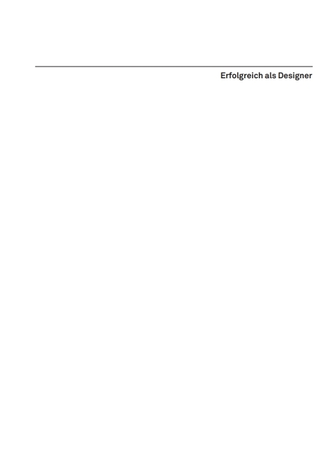 Cover image for book Erfolgreich als Designer – Designbusiness gründen und entwickeln