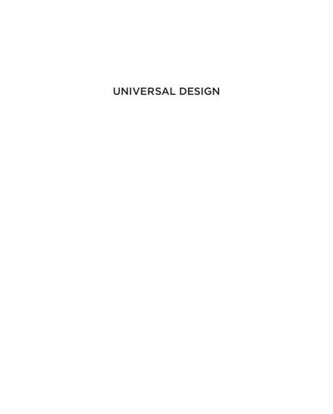 Cover image for book Universal Design