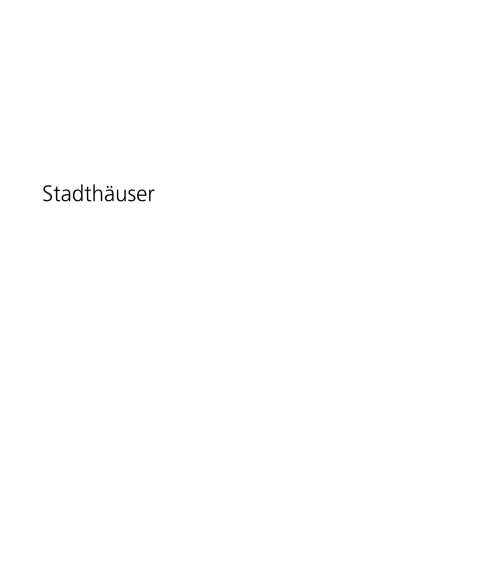 Cover image for book Stadthäuser