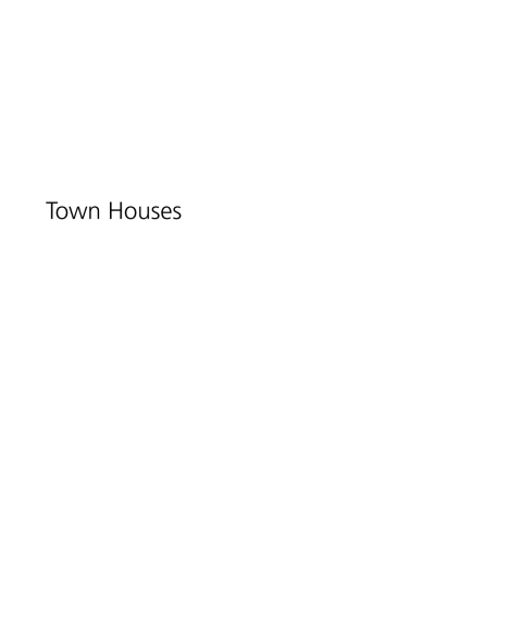 Cover image for book Town Houses