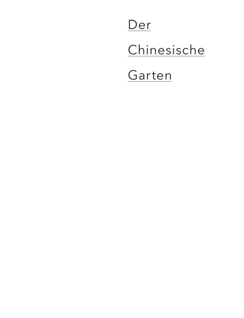 Cover image for book Der Chinesische Garten