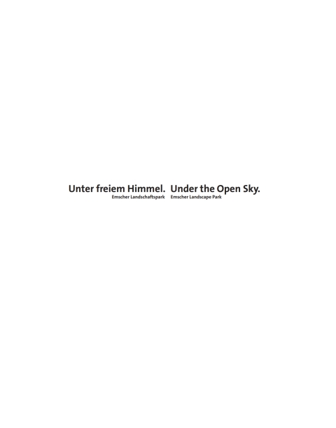Cover image for book Unter freiem Himmel / Under the Open Sky