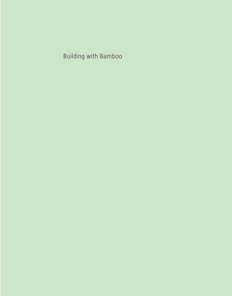 Cover image for book Building with Bamboo