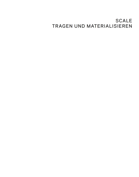 Cover image for book Tragen und Materialisieren