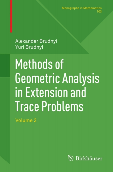 Cover image for book Methods of Geometric Analysis in Extension and Trace Problems