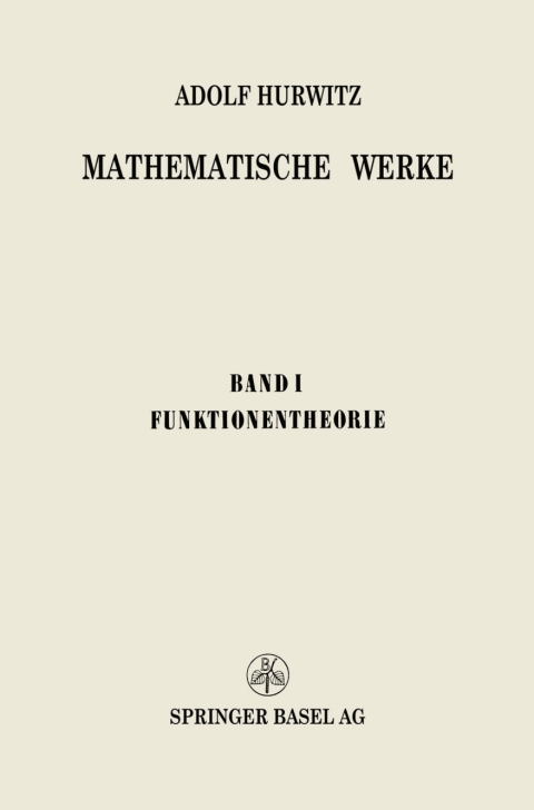 Cover image for book Mathematische Werke