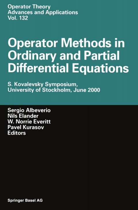 Cover image for book Operator Methods in Ordinary and Partial Differential Equations