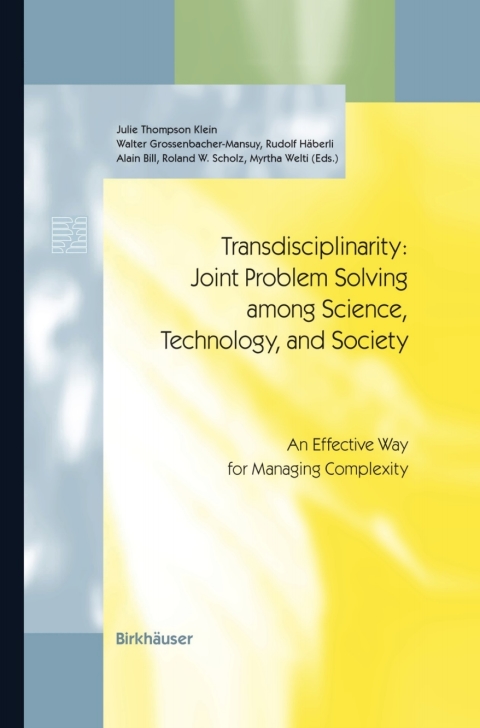 Cover image for book Transdisciplinarity: Joint Problem Solving among Science, Technology, and Society
