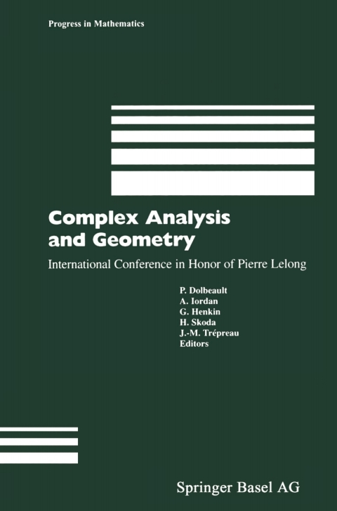 Cover image for book Complex Analysis and Geometry