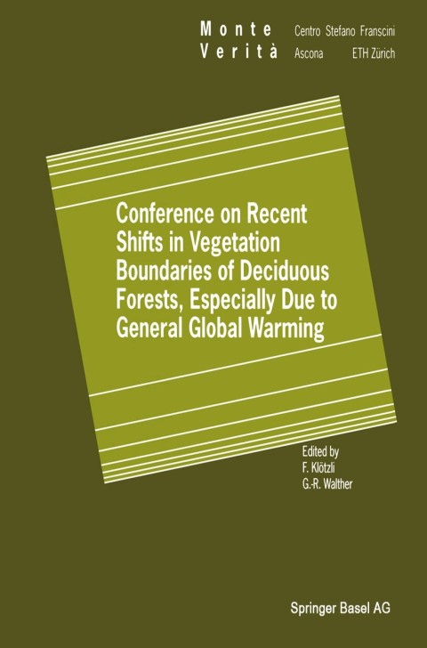 Cover image for book Conference on Recent Shifts in Vegetation Boundaries of Deciduous Forests, Especially Due to General Global Warming