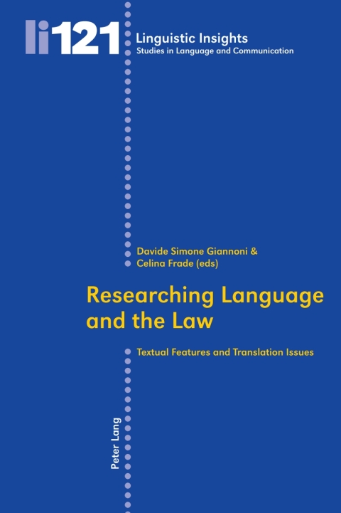 Cover image for book Researching Language and the Law