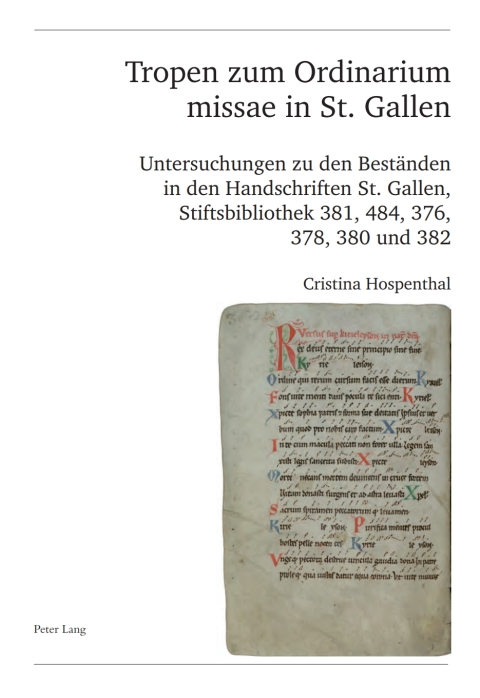 Cover image for book Tropen zum Ordinarium missae in St. Gallen