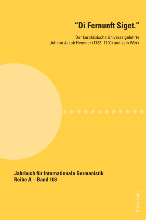 Cover image for book «Di Fernunft Siget.»
