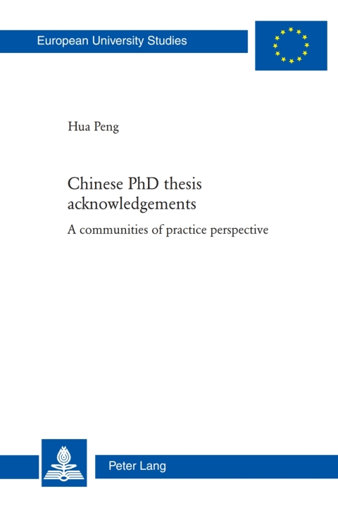 Cover image for book Chinese PhD thesis acknowledgements