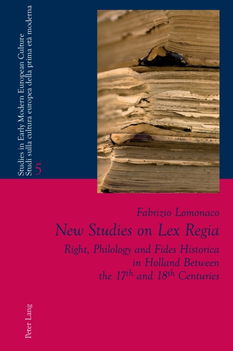 Cover image for book New Studies on Lex Regia