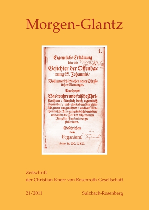 Cover image for book Morgen-Glantz 21/2011