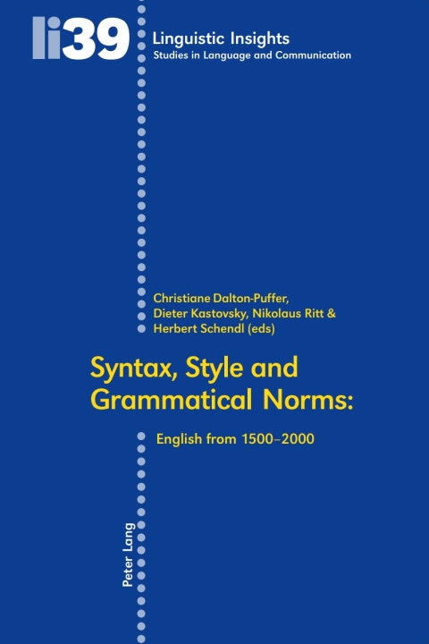 Cover image for book Syntax, Style and Grammatical Norms