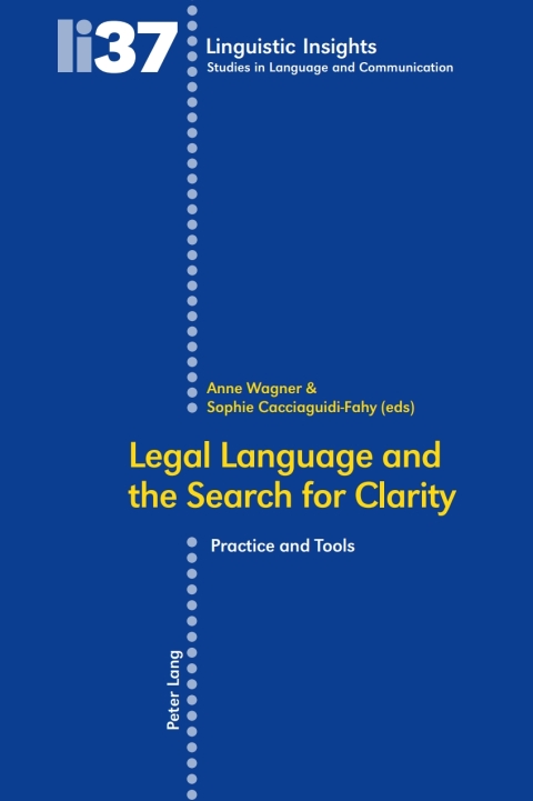 Cover image for book Legal Language and the Search for Clarity- Le langage juridique et la quête de clarté