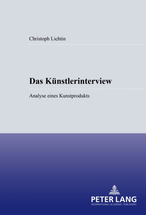 Cover image for book Das Künstlerinterview