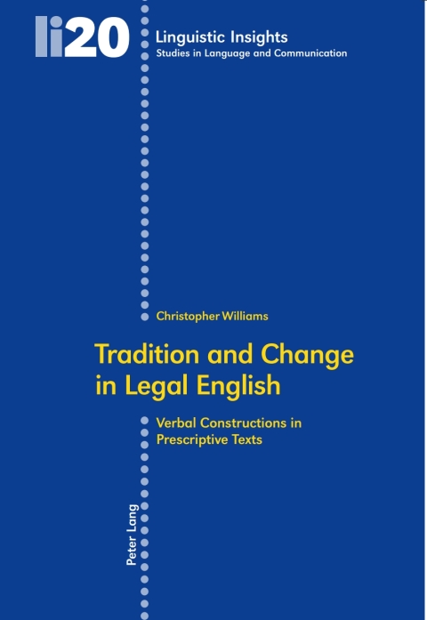 Cover image for book Tradition and Change in Legal English