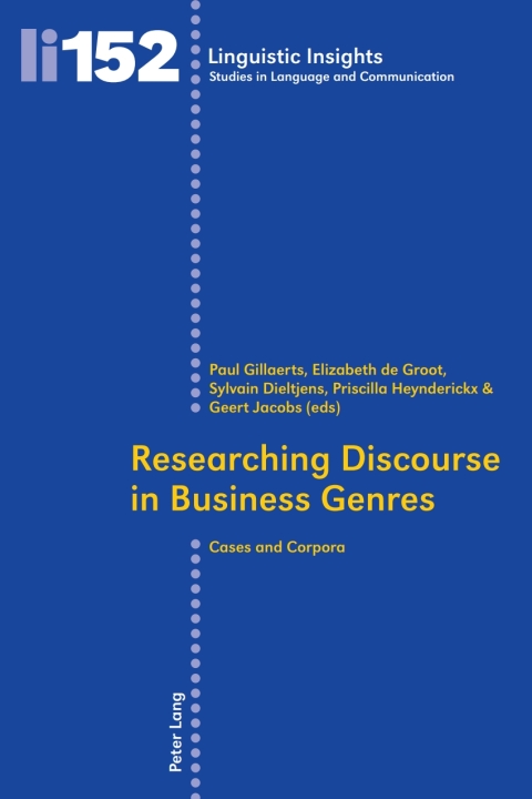 Cover image for book Researching Discourse in Business Genres